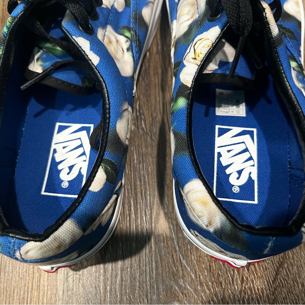New VANS Era 'Romantic Floral' Shoes Blue/White/Black Men's US 7.5 Women's US 9 - Picture 4 of 7